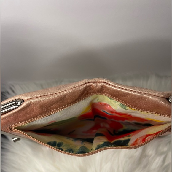 HOBO Lauren Clutch Wallet in Soft Metallic Pink - Picture 6 of 6